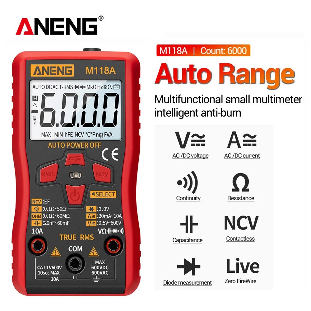 Secondary image of M118A DIGITAL MINI MULTIMETER TESTER ANENG - Quality Phone Parts in Sri Lanka